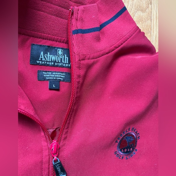 Ashworth water resistant golf shirt, short sleeve, size large - Picture 2 of 3